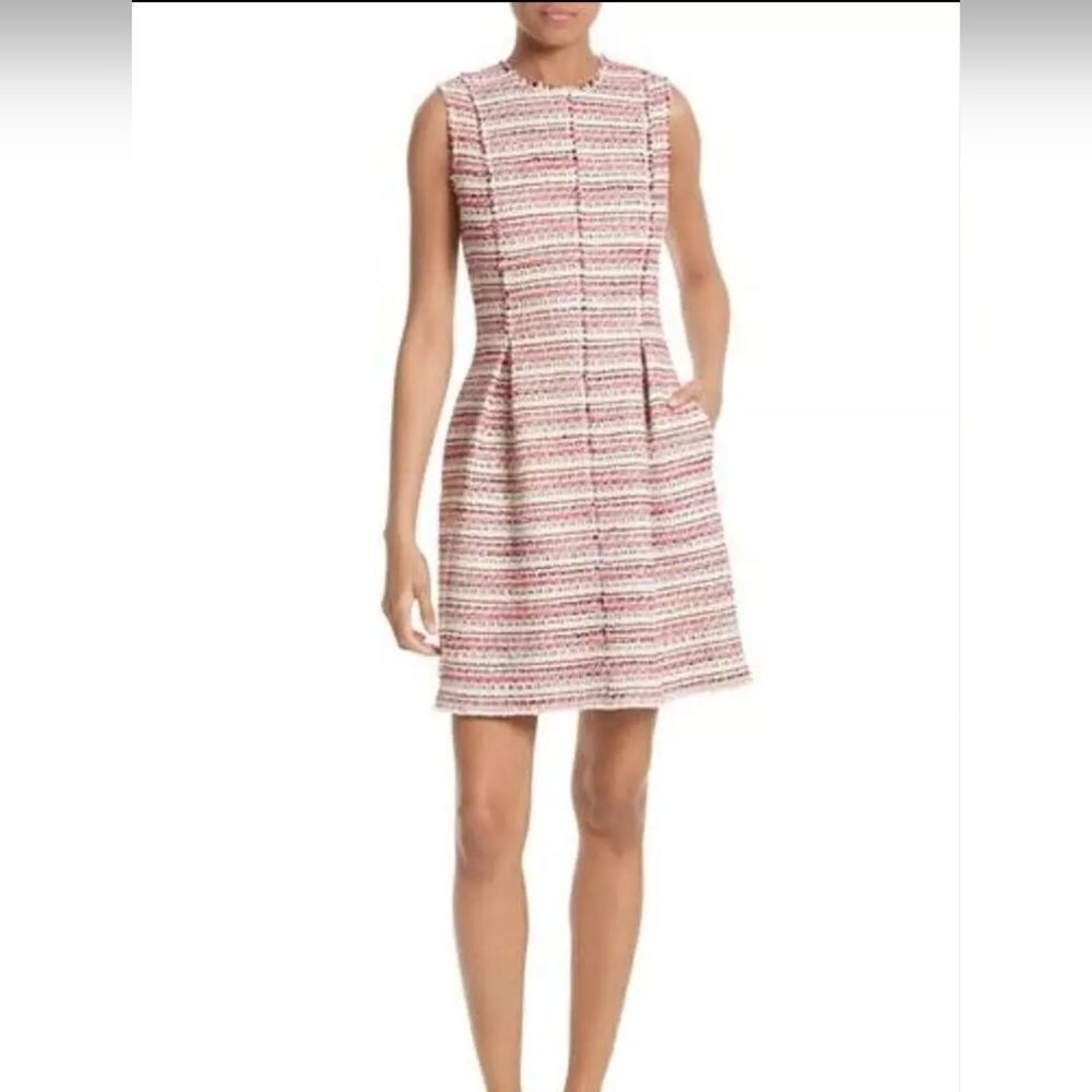 Rebecca Taylor Tweed Fringe Dress - Size 8